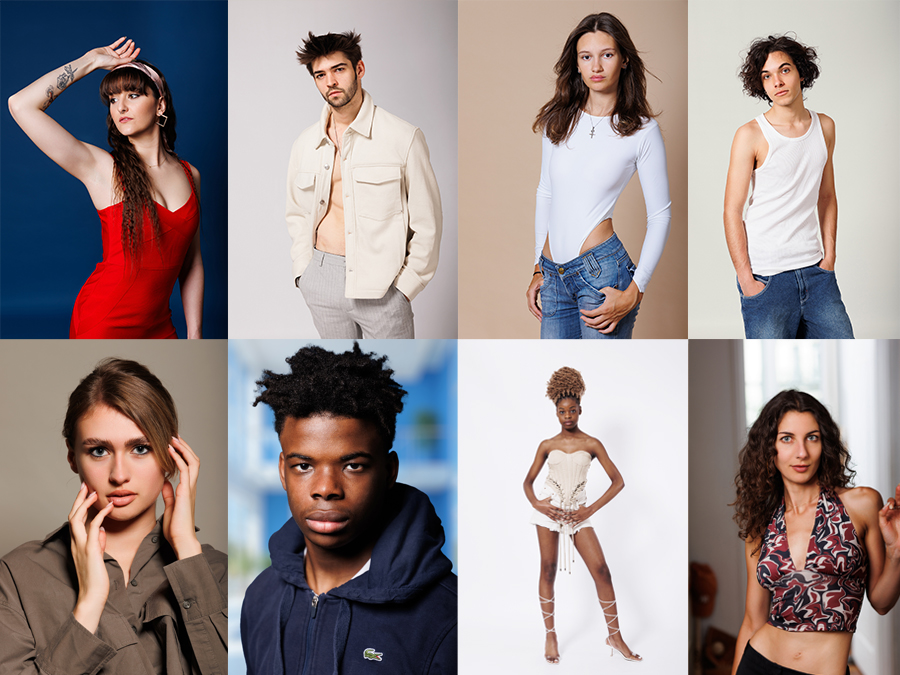 Photos de book mannequins Exemples de photos de mannequins pour un book conforme aux demandes des agences