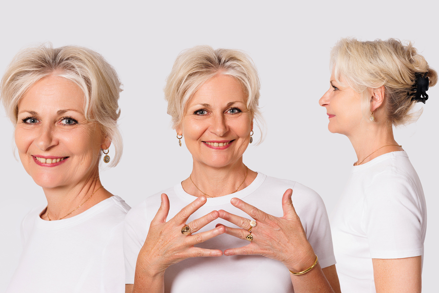 Exemples de polas pour book de mannequin senior
