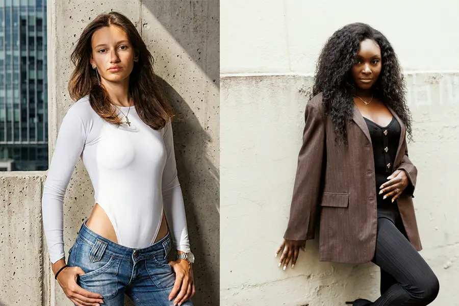 Book de mannequin en extérieur 